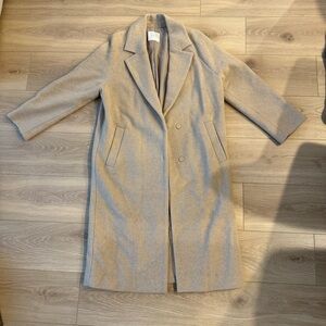 Beige wool coat